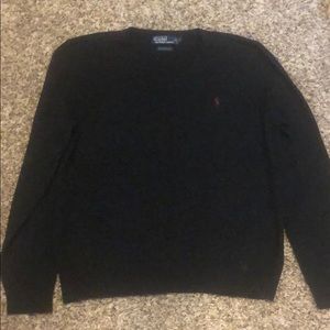 Mens charcoal Ralph Lauren Polo sweater